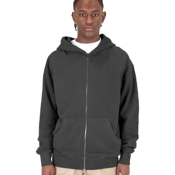 Unisex Max Heavy Fleece Garment-Dyed Double-Zip Hooded Sweatshirt Thumbnail