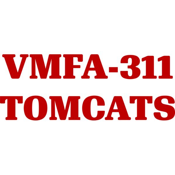 VMFA311 Tomcats 12in Red Thumbnail