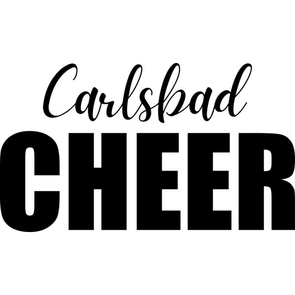 Carlsbad Cheer Script Black Thumbnail