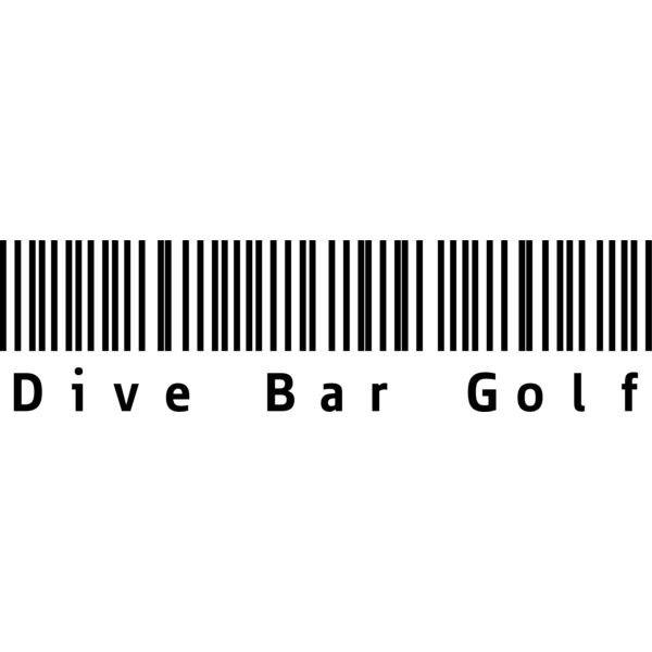 Dive Bar Golf Barcode Black Thumbnail