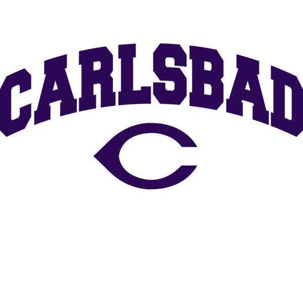 Carlsbad  Arched C Soccer Purple White Thumbnail